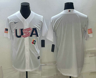 Men's USA Baseball 2023 White World Baseball Blank Classic Replica Stitched Jersey,We sell and wholesale Men's USA Baseball 2023 White World Baseball Blank Classic Replica Stitched Jersey on line form chian!